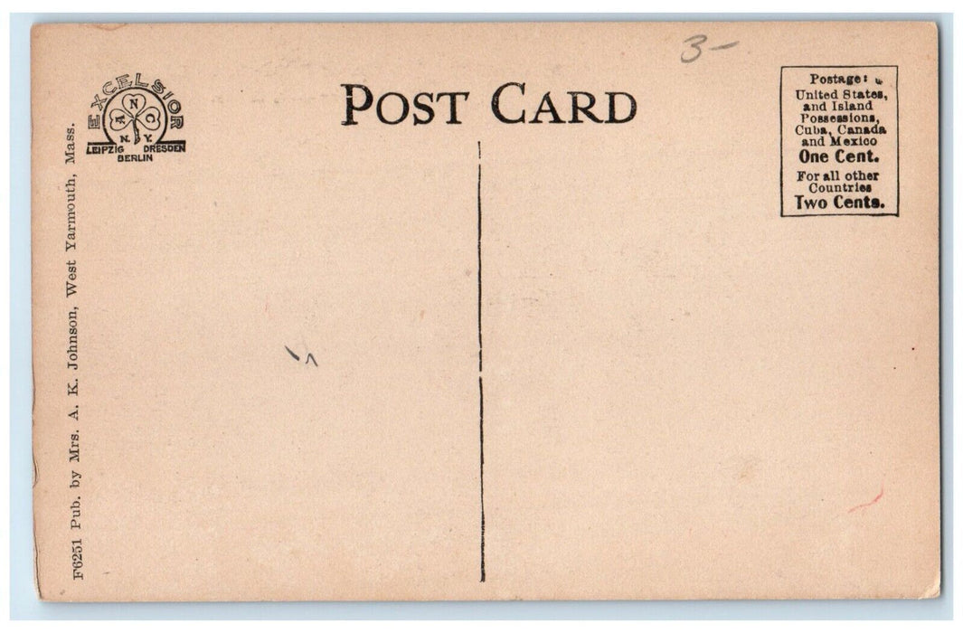 c1940 Oldest Windmill Cape COD West Yarmouth Massachusetts MA Vintage Postcard