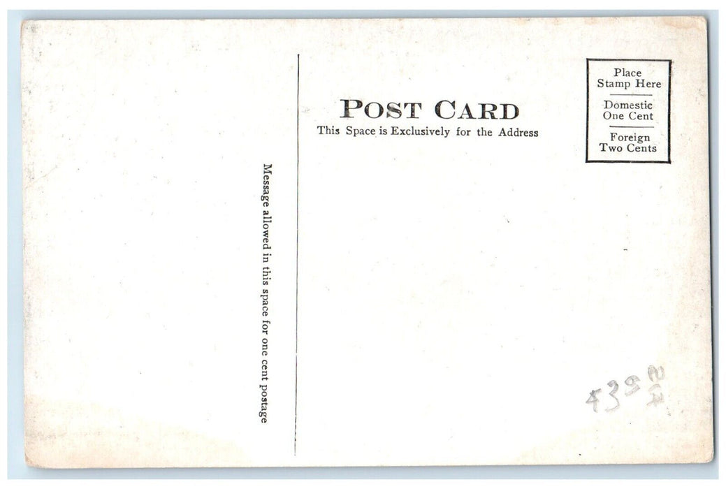 c1910's Sanbornville New Hampshire NH, In The Future Trolley Bus Train Postcard