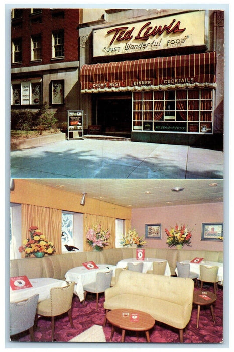 1959 Ted Lewis Connecticut Avenue Crows Nest Wardman Park Washington DC Postcard