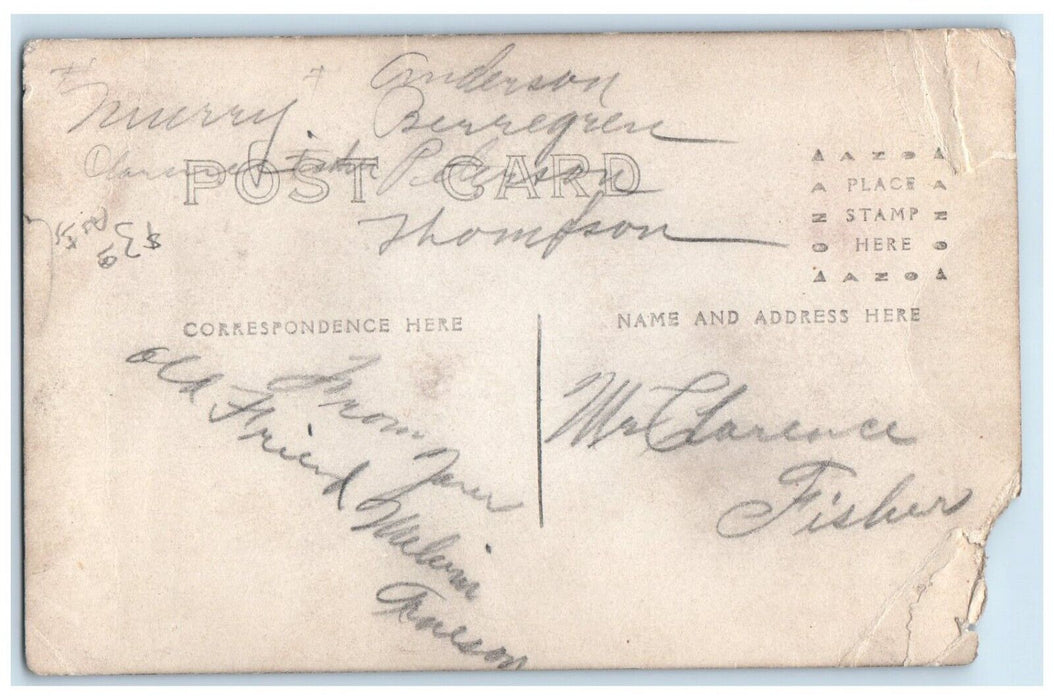 c1910's Waldorf College Basketball Forest City Iowa IA RPPC Photo Postcard