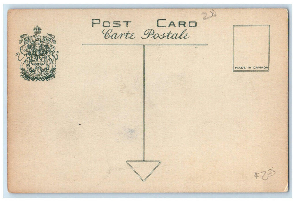 c1940's County Jail Chatham Ontario Canada Entrance View Unposted Postcard