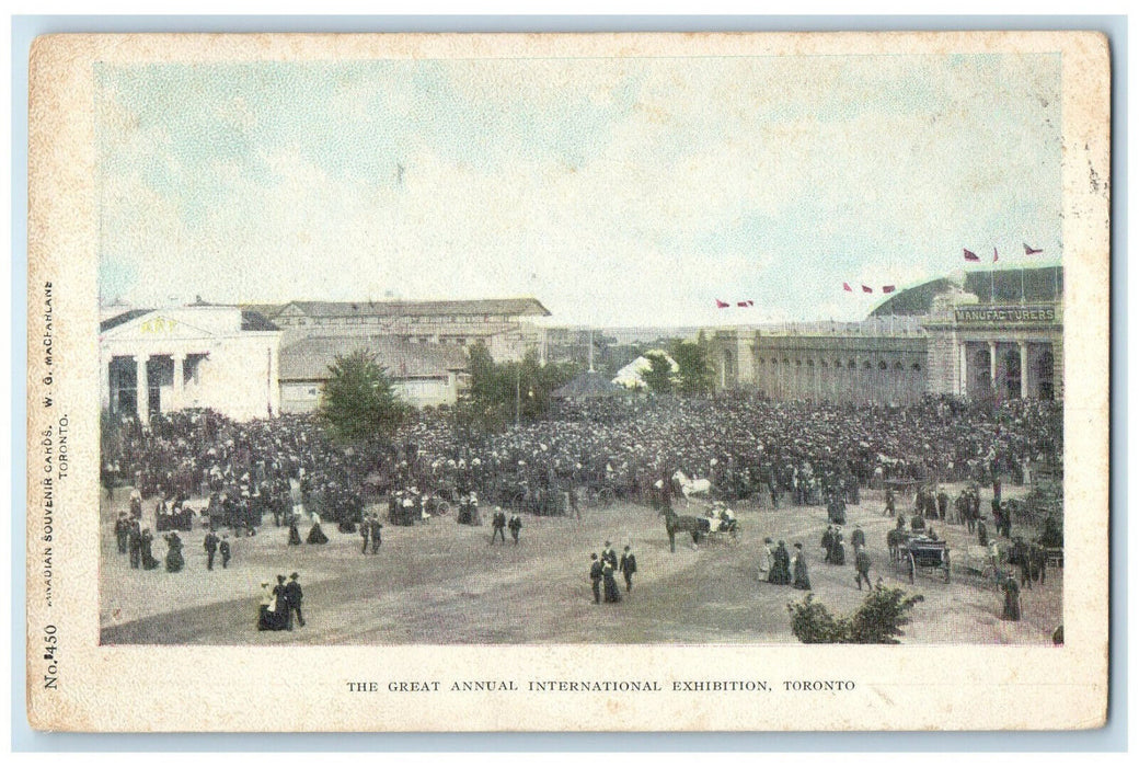 1905 The Great Annual International Exhibition Toronto Ontario Canada Postcard