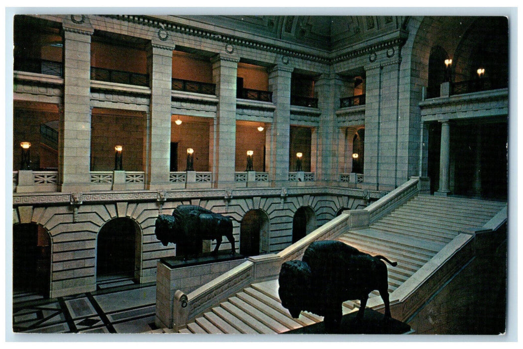 c1960's The Grand Staircase Winnipeg Manitoba Canada Vintage Unposted Postcard