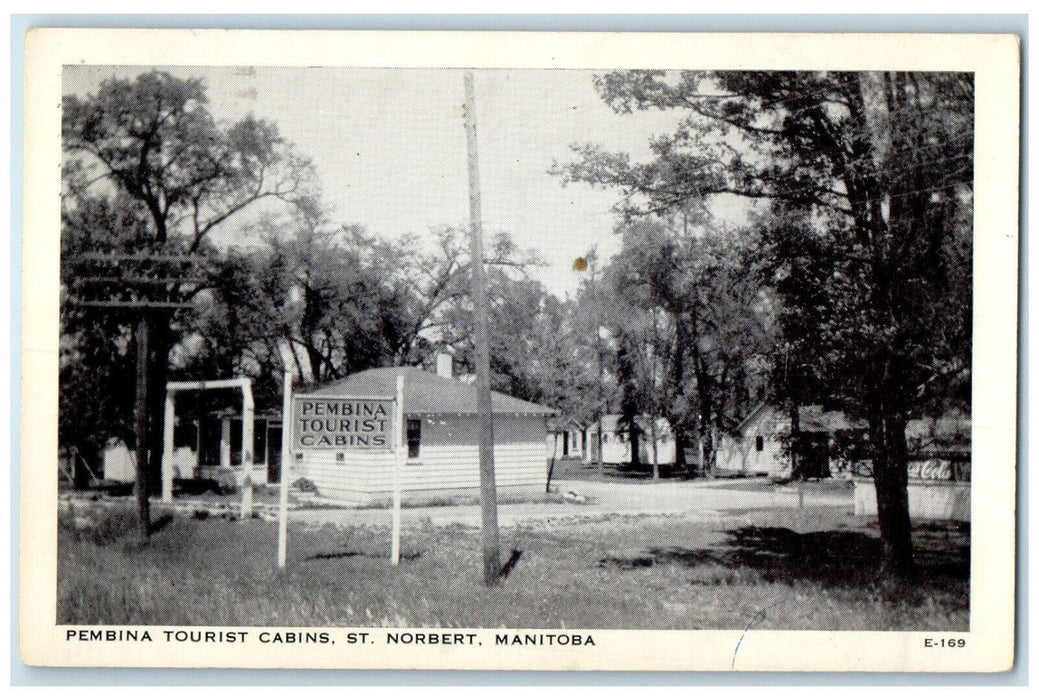 c1930's Pembina Tourist Cabins St. Norbert Manitoba Canada Postcard