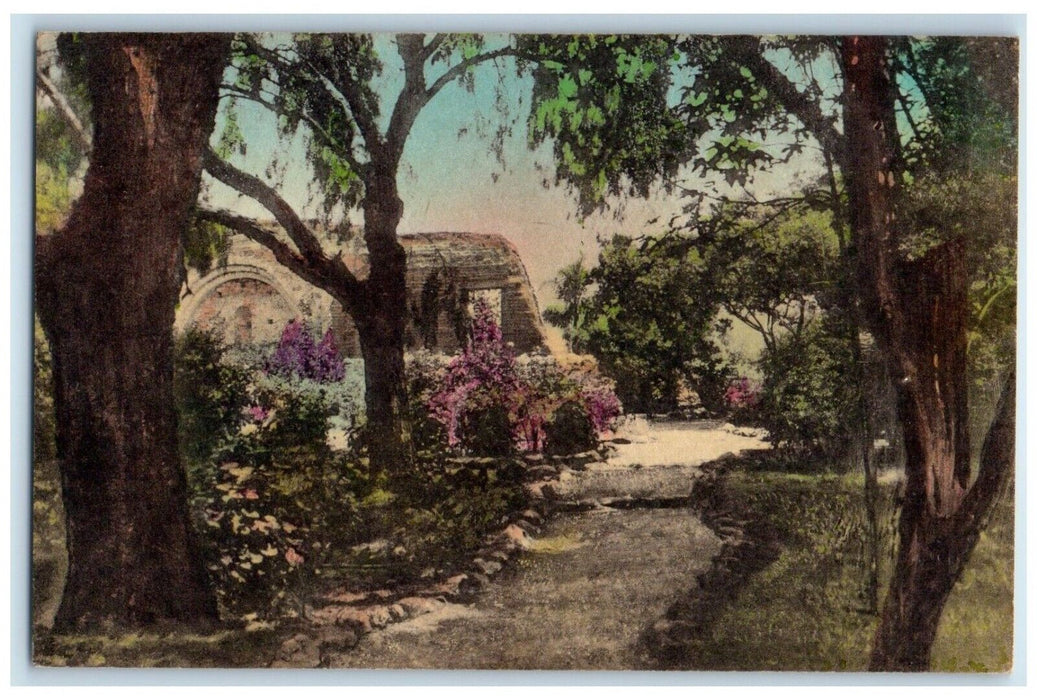c1940 Old Stone Church Old Mission San Juan Capistrano 1776 California Postcard