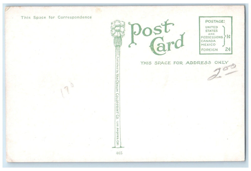 1910 Multiview Pasadena New Polytechnic High School Pasadena California Postcard
