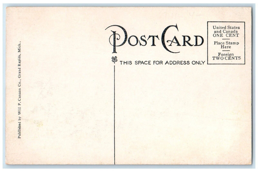 c1910 Water Front Reeds Lake Exterior Building Grand Rapids Michigan MI Postcard