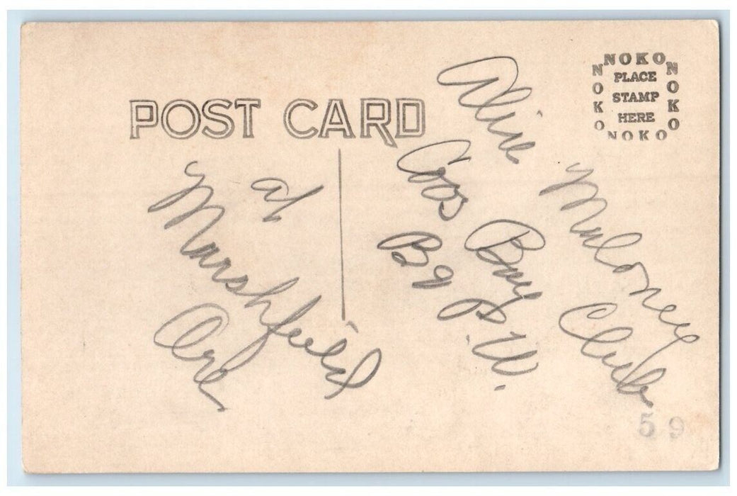 c1910's Parlor Residence Interior Piano View Marshfield OR RPPC Photo Postcard