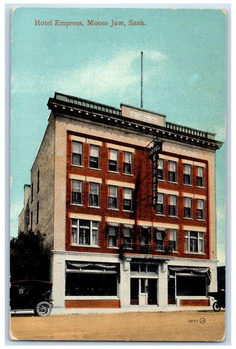 1916 Hotel Empress Moose Jaw Saskatchewan Canada Antique Posted Postcard