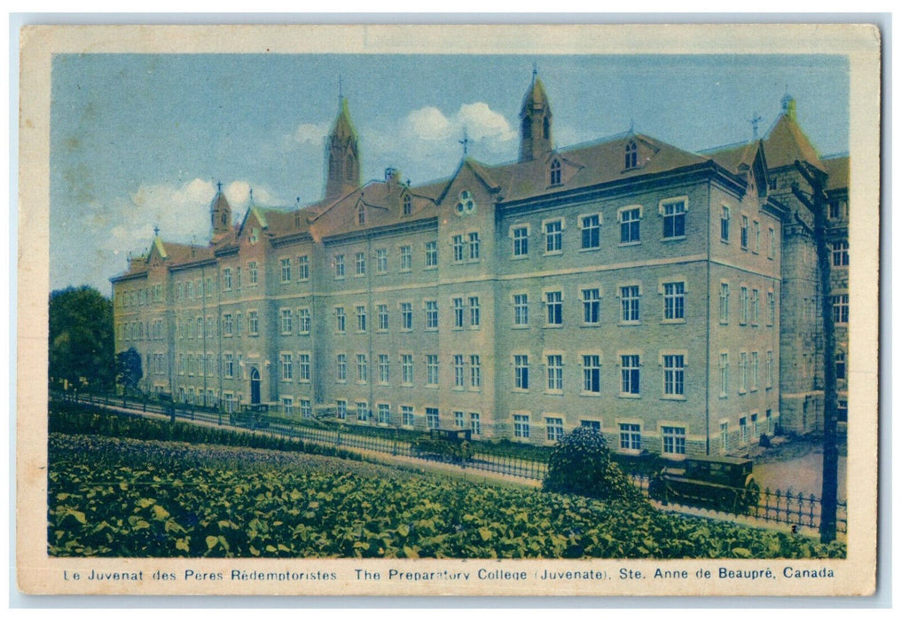 c1940's Preparatory College Juvenate Ste. Anne De Beaupre Canada Postcard