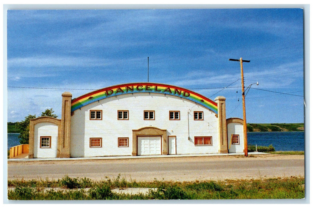 c1960's Rainbow Danceland Building Manitou Beach Saskatchewan Canada Postcard