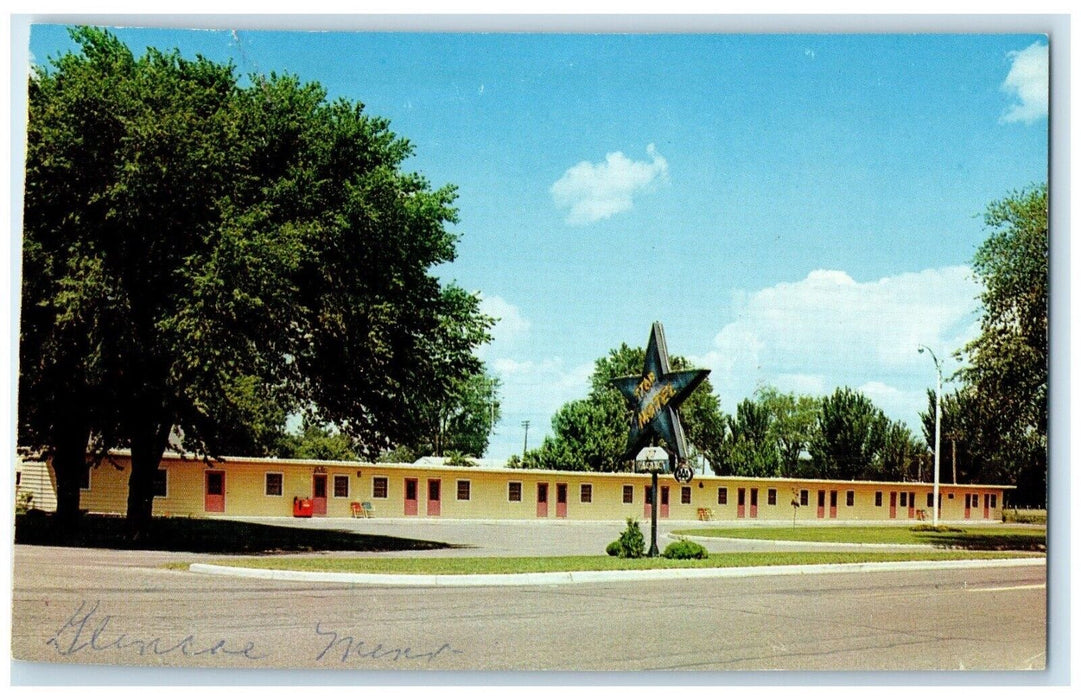 c1960's Star Motel Roadside Glencoe Minnesota MN Unposted Vintage Postcard