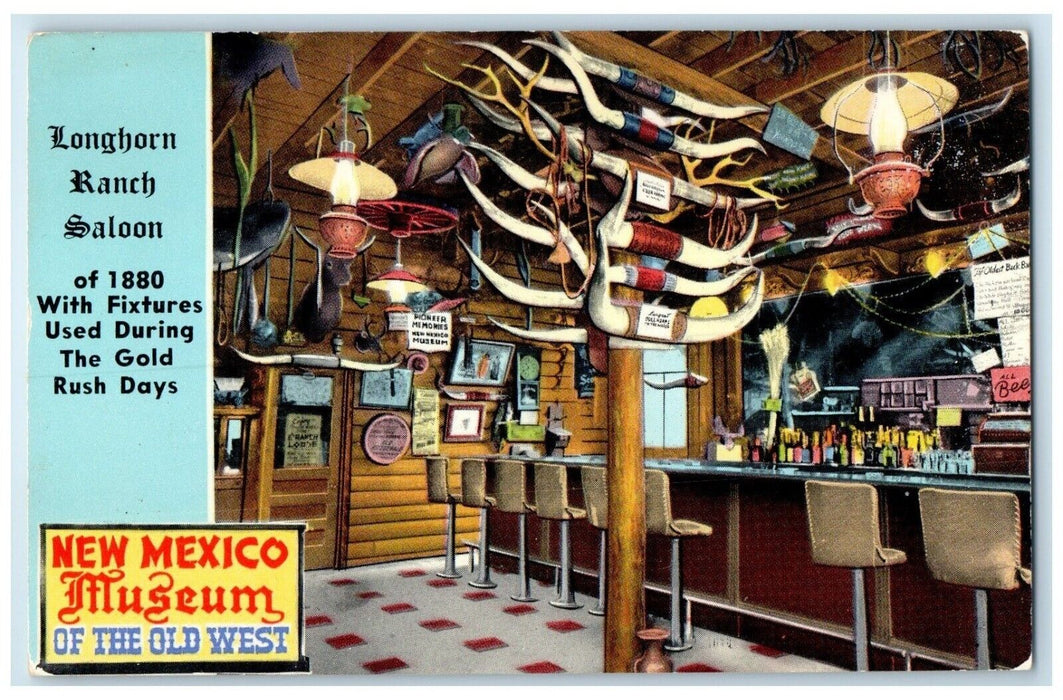 Longhorn Ranch Saloon New Mexico Museum Santa Rosa New Mexico NM Postcard
