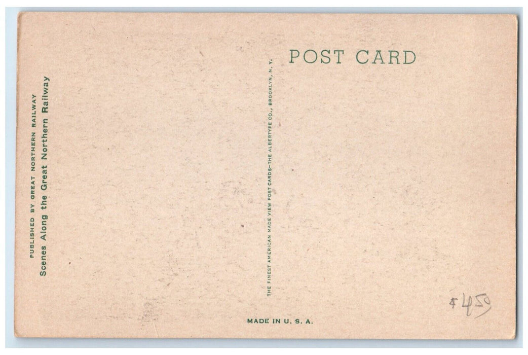 Statue Of John F. Stevens Marias Pass Across The Rocky Mountains MT Postcard