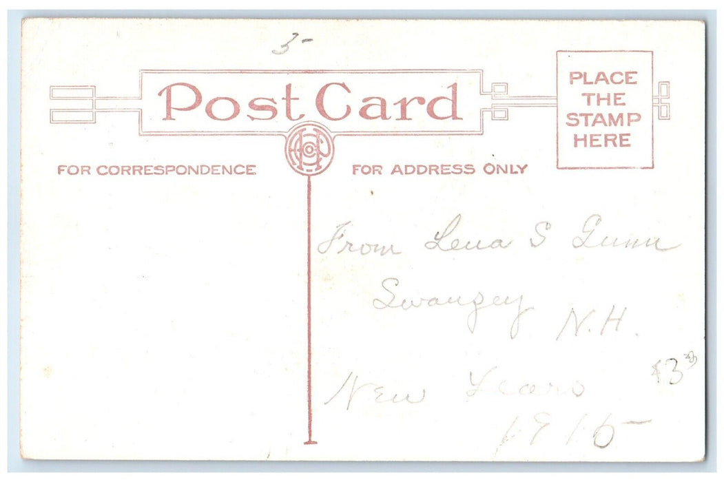 c1910's Greetings From Swanzey New Hampshire NH, For Old Time Sake Postcard