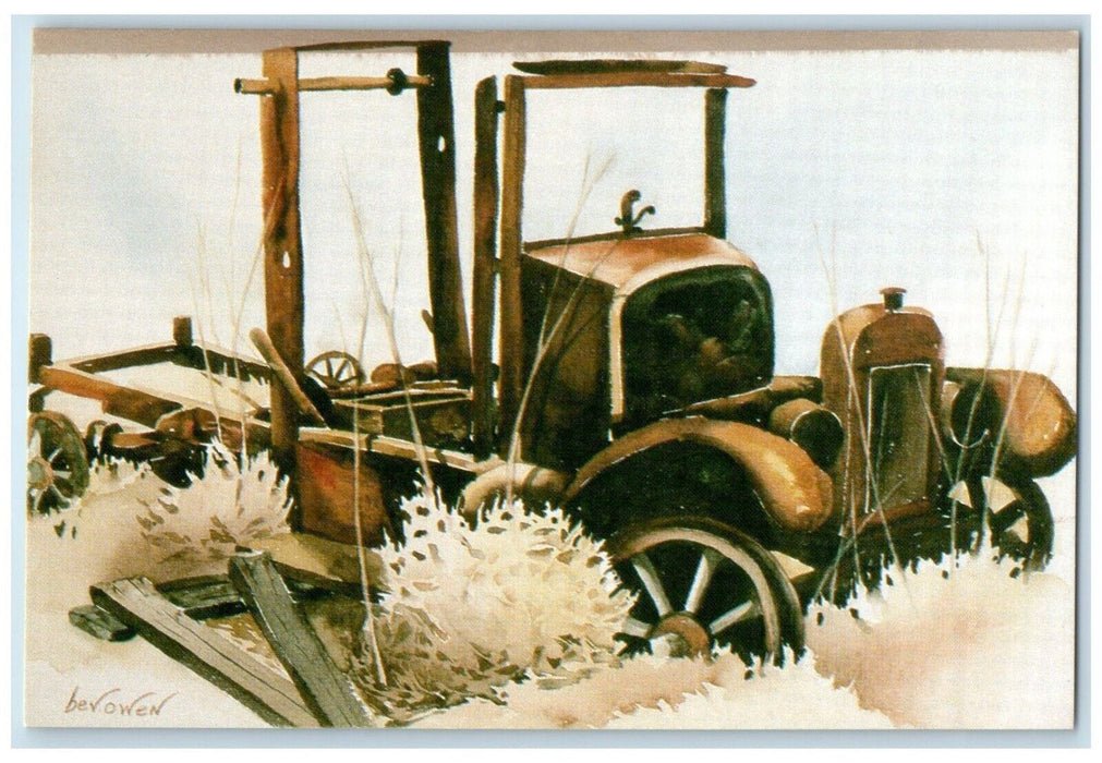 c1960 Oil Well Museum Bev Owen Classic Car Russell Kansas KS Vintage Postcard