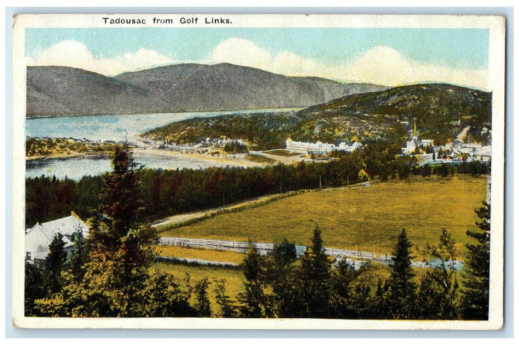 c1930's Tadoussac From Golf Links Quebec Canada Unposted Vintage Postcard