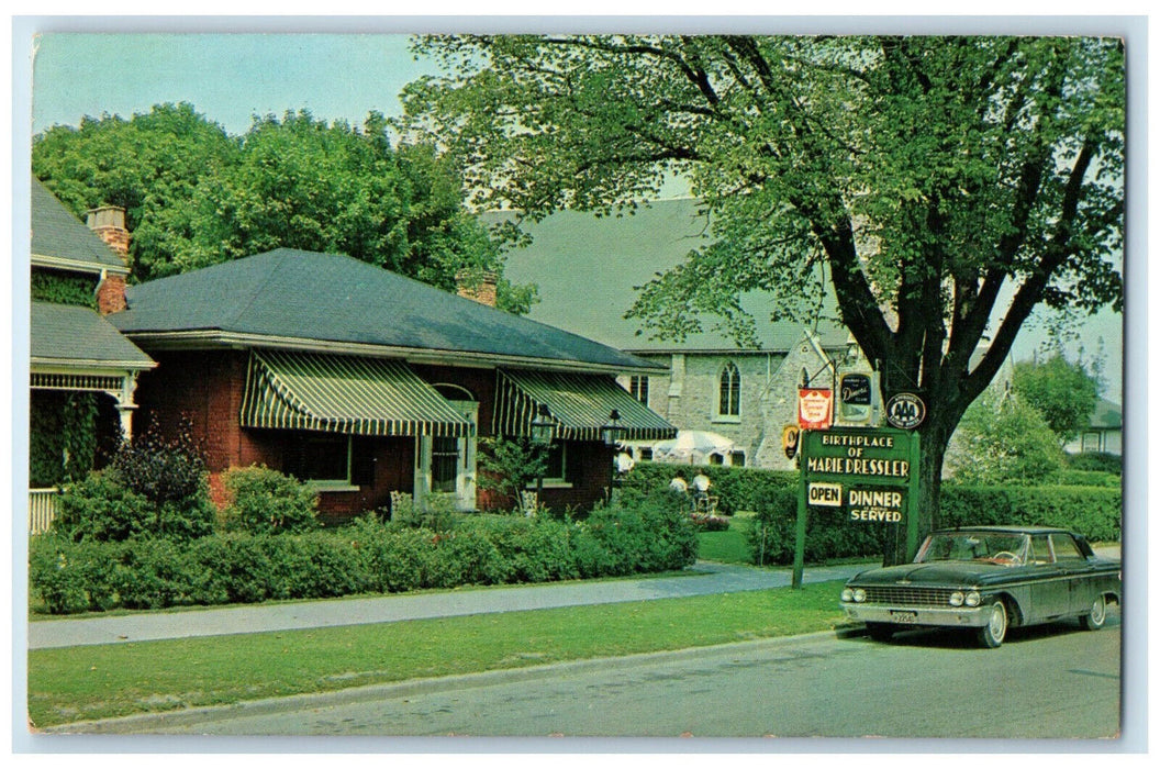 c1950's Birthplace of Marie Dressler Cobourg Ontario Canada Vintage Postcard