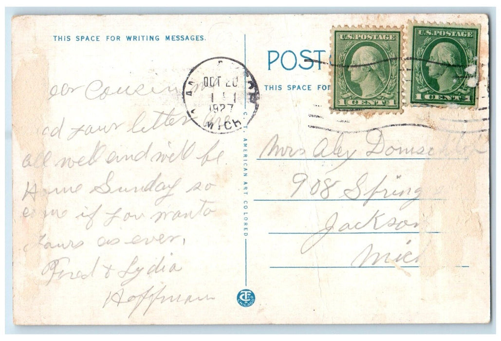 1927 Engineering Shops & Laboratories University Ann Arbor Michigan MI Postcard