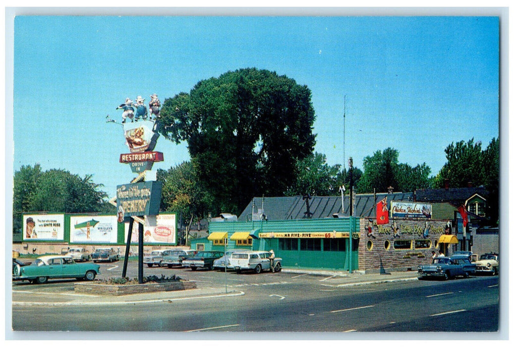 c1960's The Three Little Pigs Pentry London Ontario Canada Vintage Postcard