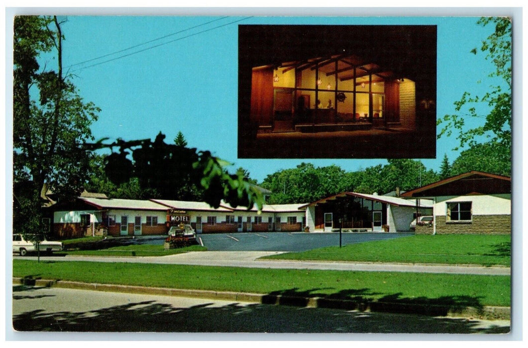 c1960 Multi-View Ventura Motel Ludington Michigan MI Vintage Unposted Postcard