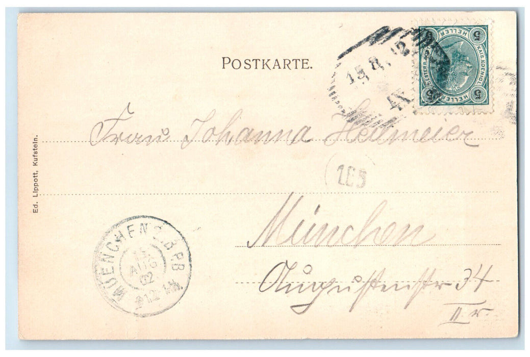 1902 Kufstein With Kaiser Mountains Tyrol Austria Antique Posted Postcard