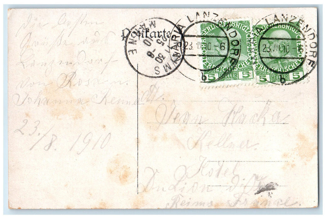 1910 Maria Lanzendorf Bruck an der Leitha Austria Antique Posted Postcard