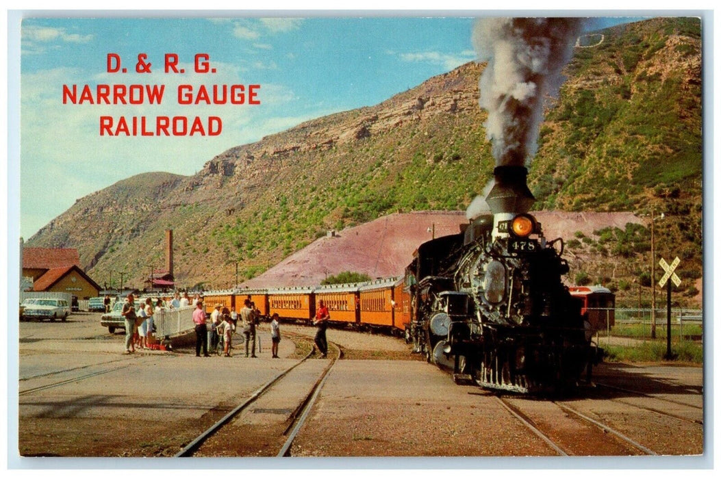 c1960 DRG Narrow Gauge Railroad Denver Rio Grande Silverton Colorado CO Postcard