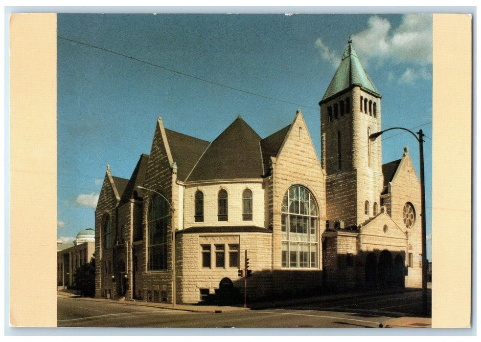 1960 Second Presbyterian Church East Street Chapel Bloomington Illinois Postcard