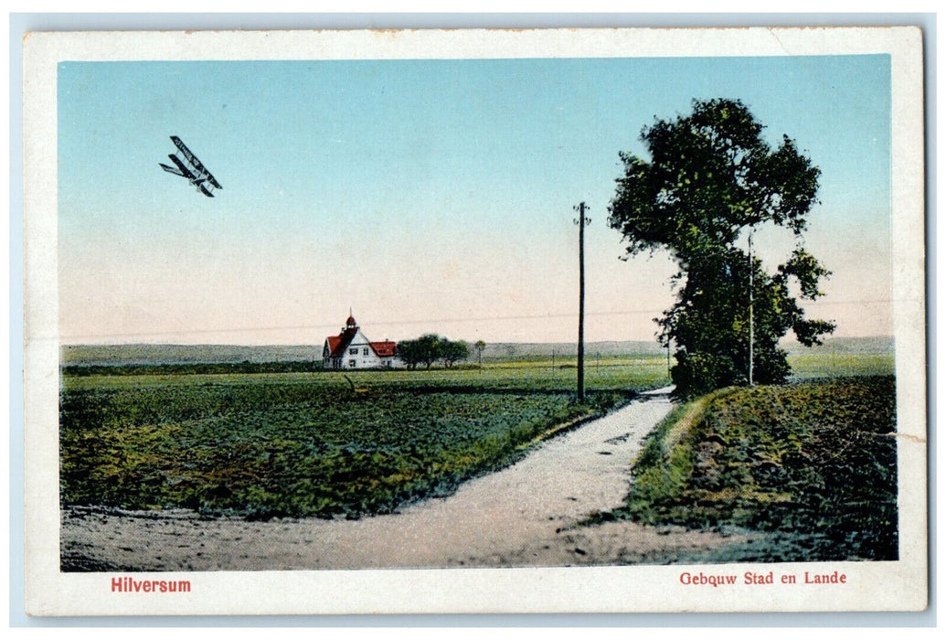 c1920's Hilversum Gebouw Stad En Lande North Holland Netherlands Posted Postcard