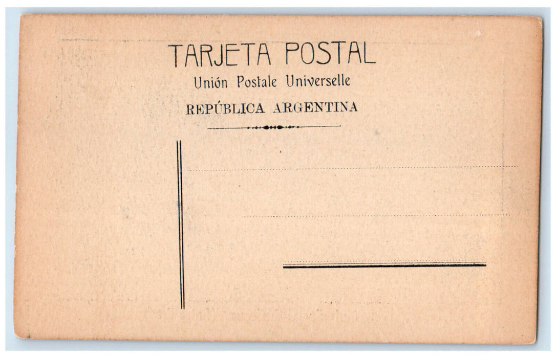c1910 Club Social Gualeguay (Entre Rios) Argentina Posted Antique Postcard