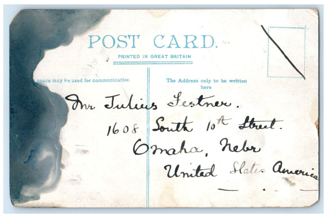 1908 River Yarra and Hawthorn Bridge Melbourne Australia Posted Postcard