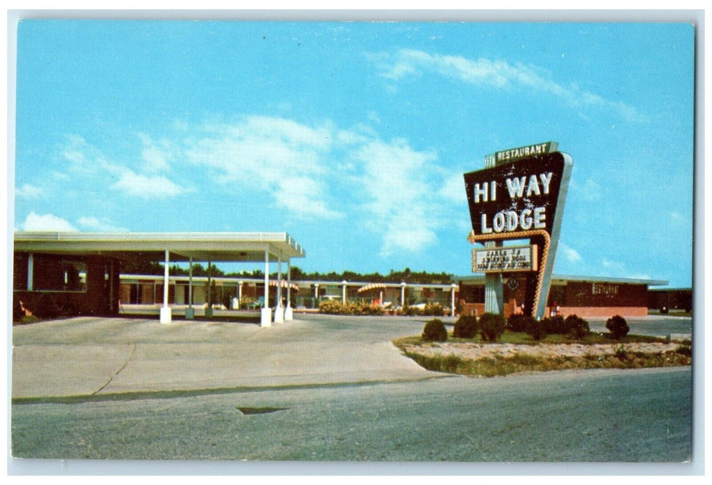 c1950's Hiway Lodge Motel Roadside McAlester Oklahoma OK Vintage Postcard