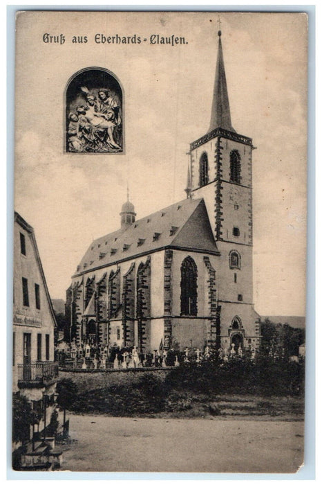 c1910 Greetings from Eberhards-Clausen Germany Place of Pilgrimage Postcard