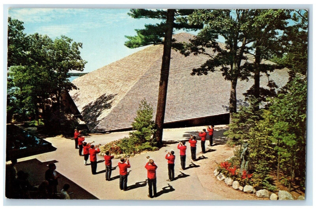 1968 Aerial View Kresge Auditorium Music Camp Interlochen Michigan MI Postcard
