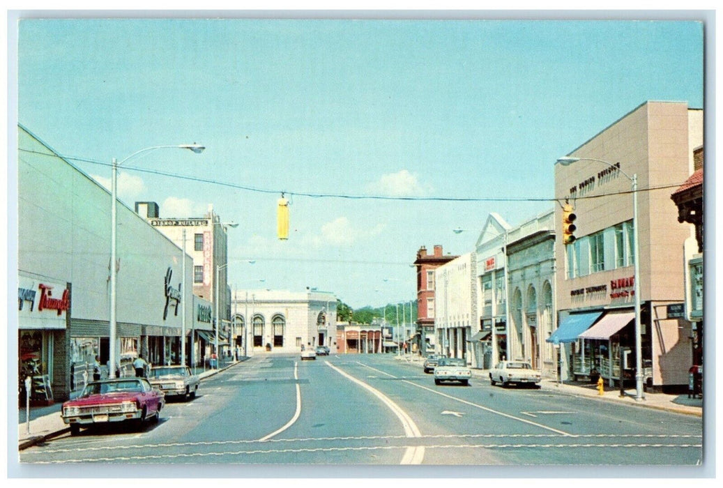 c1960 Wall Street Store Exterior Building Norwalk Connecticut Vintage Postcard