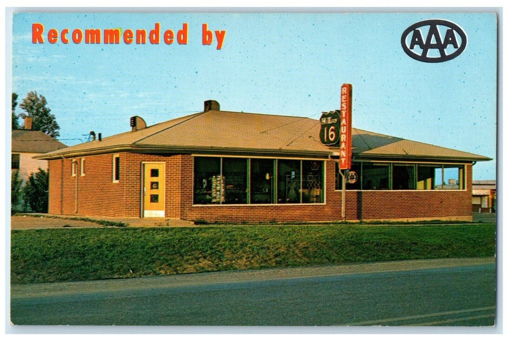 c1960 Highway Restaurant Hotel Exterior Building Murdo South Dakota SD Postcard