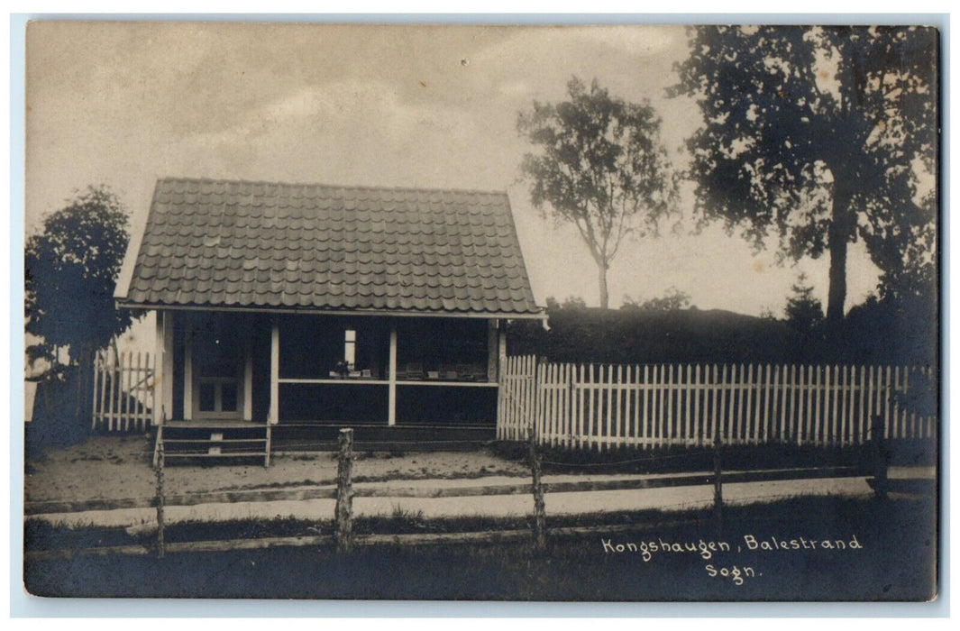 c1910 Kongshaugen Balestrand Parish Fjordane County Norway RPPC Photo Postcard