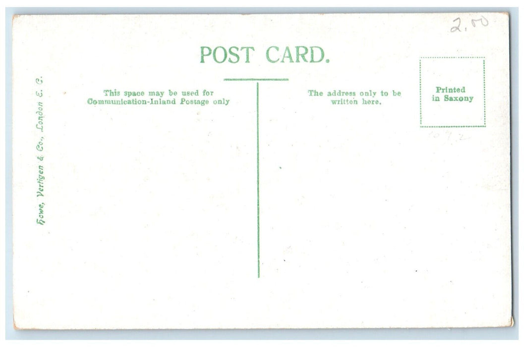 c1910's Jack Man Name Large Letters Pretty Woman Unposted Antique Postcard