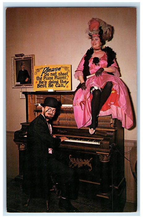 View Of Doc And Kitty Long Branch Saloon Boot Hill Dodge City Kansas KS Postcard