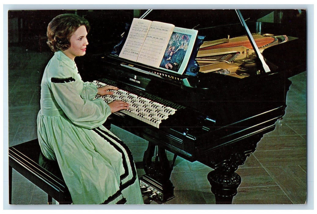 Concert Grand Piano With Janko Keyboard White Springs Florida FL Postcard