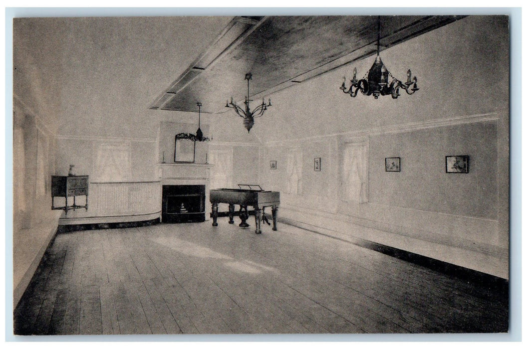 Small Ball-Room Longfellow's Wayside Inn South Sudbury Massachusetts MA Postcard