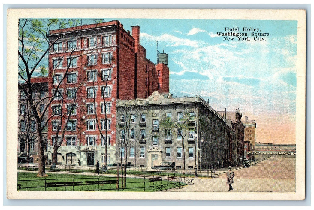 Hotel Holley Washington Square New York City NY Postcard