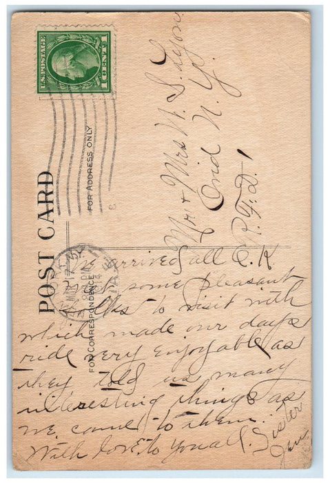 1914 Hotel Mc Alpin Building Exterior Scene New York NY Antique Postcard