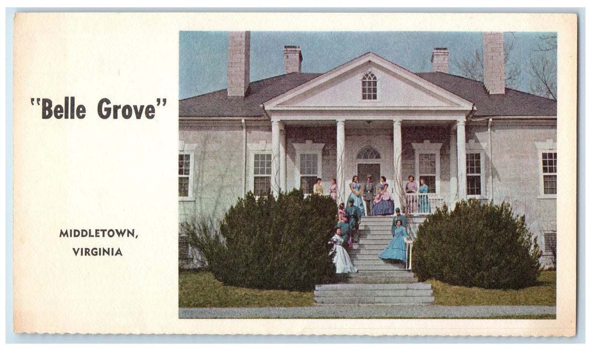 Scenic View Of Belle Grove Middletown Virginia VA Vintage Unposted Postcard