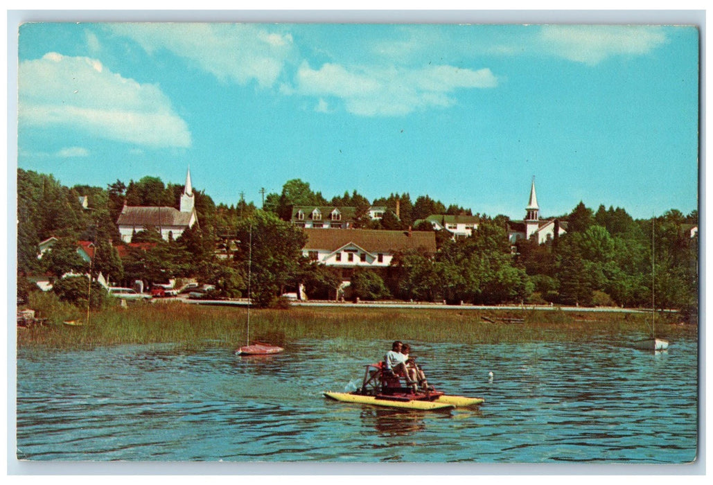 c1960's Boat Lake Village Of Ephraim Door County Wisconsin WI Vintage Postcard