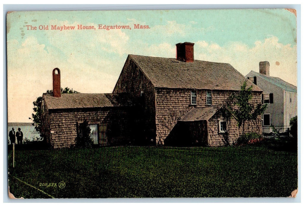 c1910's The Old Mayhew House Exterior Scene Edgartown Massachusetts MA Postcard
