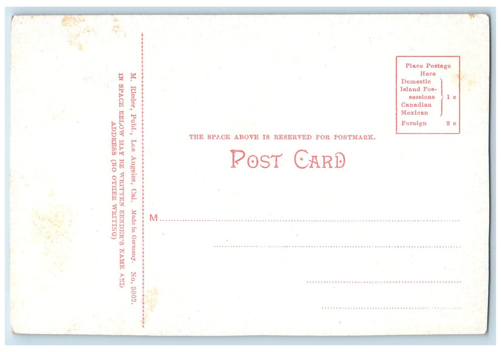 Redlands From Smiley Heights Horse Carriage Nature Scene California CA Postcard