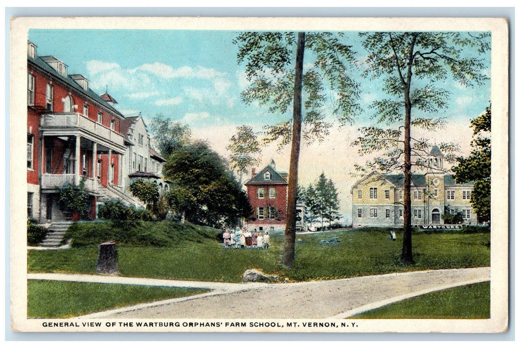 c1910's General View Of The Wartburg Orphan's Farm School M.T Vernon NY Postcard