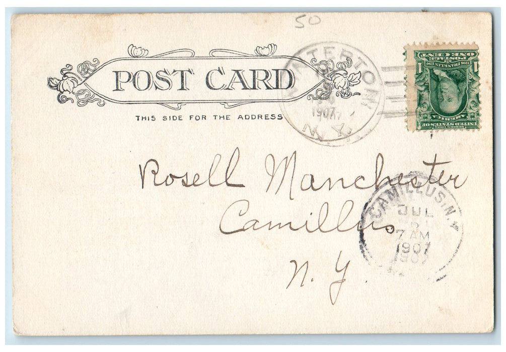 1907 Roman Catholic Church And Parochial School Middletown New York NY Postcard